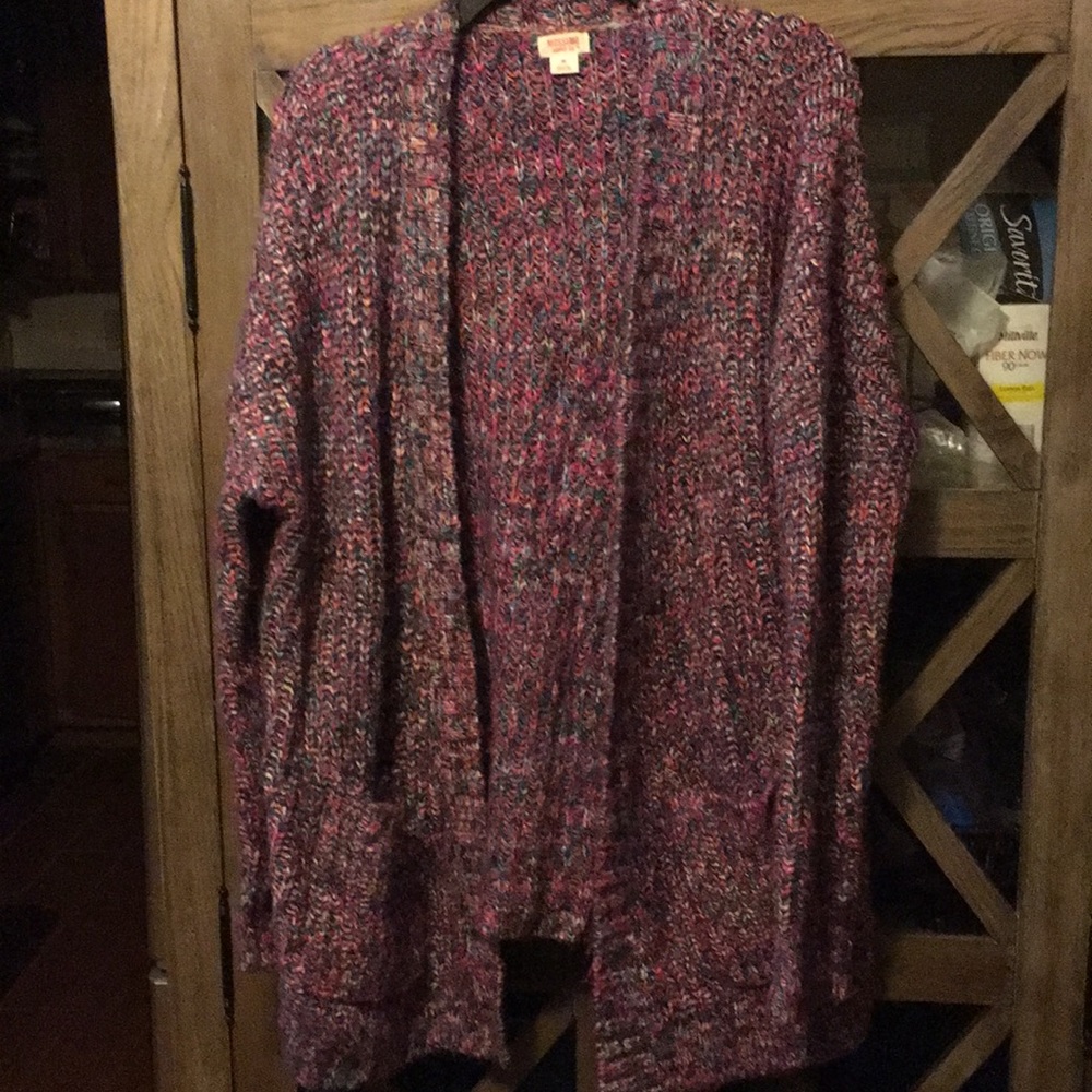 Mossimo colorful knit cardigan